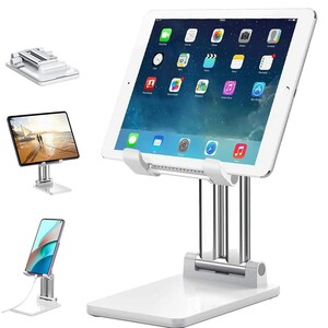 حامل متنقل للجوال والتابلت أبيض