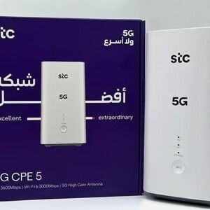 STC 5G CPE 5 Home Router provides speeds up to 3600 Mbps (open networks)