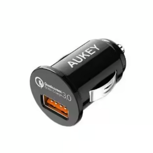 أوكي شاحن سيارة 18 واط منفذ USB كوالكوم 3.0 - أسود