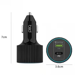 BOD - 38W Dual USB & PD Fast Charging Car Charger