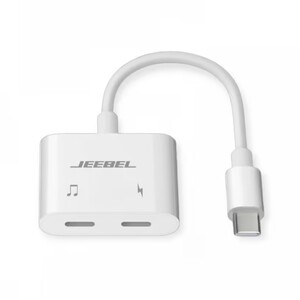جيبيل - محول جيبل معتمد من آبل بمنفذين USB-C| ابيض