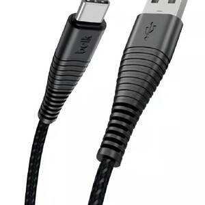 Belk Type C Fast Charging Cable Black 1200mm Black