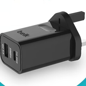 Belk 20W Super Speed Dual USB + PD Charger Black